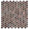 Andova Tiles ANDOVA TILES Orb 0.75" x 0.75" Metal Penny Round Mosaic Tile ANDORB254